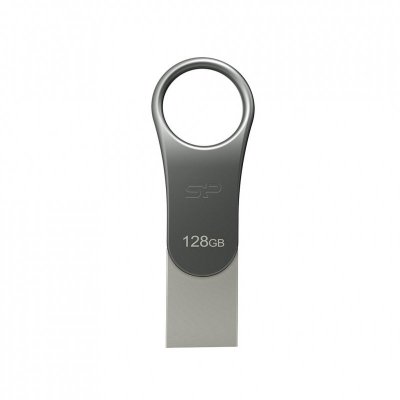 Pendrive Silicon Power Mobile C80 128GB Dual USB 3.1/Type-C Silver (SP128GBUC3C80V1S)