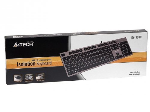 Klawiatura membranowa A4 TECH KV-300H A4TKLA39976 (USB 2.0; (US); kolor czarny)