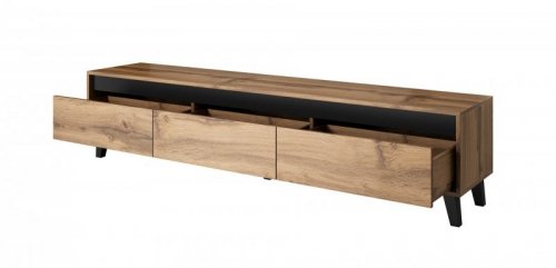 Szafka RTV NORD 185cm dąb wotan/antracyt