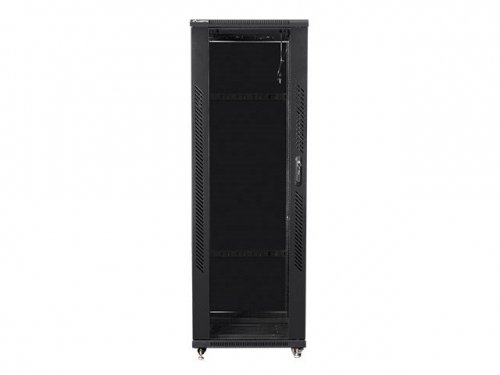 Szafy jednosekcyjna, zamykana na zamek Lanberg FF01-6637-12B (37U; 19&#039;&#039; / 600mm / 600 mm; stojąca; Pełne, Szklane; 800