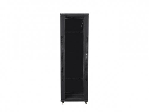 Szafa jednosekcyjna, zamykana na zamek Lanberg FF01-8842-12B (42U; 19&#039;&#039;; 2050mm / 800mm / 800 mm; stojąca; Pełne, Szkl