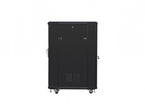 Szafa rack Lanberg FF01-6822-12B (22U; 19&#039;&#039;; 1160 mm / 600mm / 800 mm; stojąca; Szklane; 800 kg; kolor czarny)