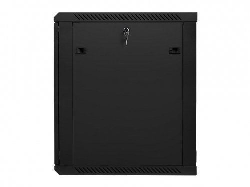 Szafa jednosekcyjna, zamykana na zamek Lanberg WF01-6615-10B (15U; 769mm / 600mm / 600 mm; stojąca; Otwierane; 19&#039;&#039;; k