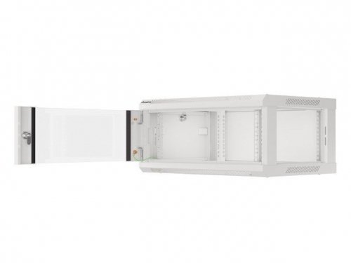 Szafa jednosekcyjna Lanberg WF01-6404-10S (4U; 368mm / 600mm / 450 mm; wisząca; Szklane; 19&#039;&#039;; kolor szary)