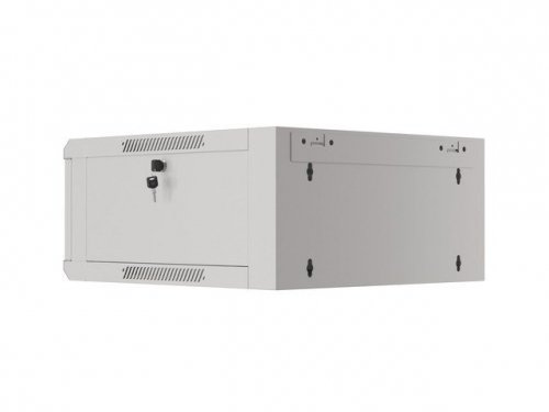 LANBERG SZAFA WISZĄCA 19&quot; 4U 570X600 SZYBKI MONTAŻ (SZARA, FLAT PACK) WFFA-5604-10S