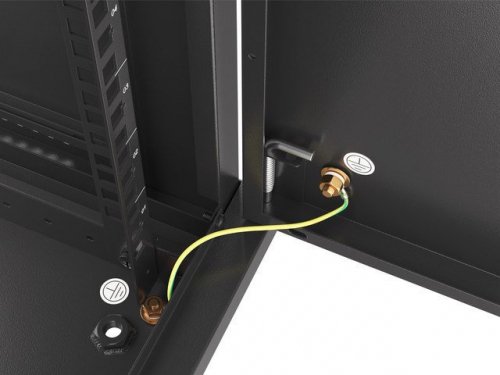 LANBERG SZAFA WISZĄCA RACK 19&quot; 12U 600X450 DRZWI METALOWE CZARNA (FLAT PACK) WF01-6412-00B