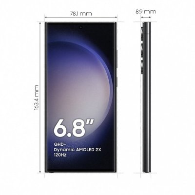 Smartfon Samsung Galaxy S23 Ultra (S918) 8/256GB 6,8&quot; Dynamic AMOLED 2X 3088x1440 5000mAh Dual SIM 5G Phantom Black