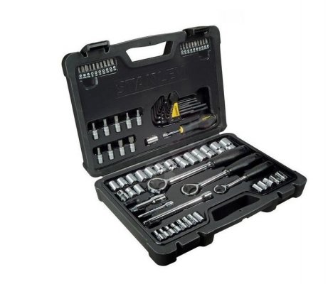 zestaw nasadek stanley 80 cz. 1/4, 3/8, 1/2&quot;