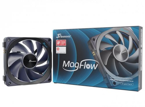 Seasonic MagFlow 1-Fan Kit Obudowa komputera Wentylator 12 cm Czarny 1 szt.
