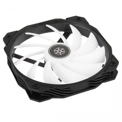 Silverstone Shark Force 160 ARGB Obudowa komputera Wentylator Czarny, Biały 1 szt.