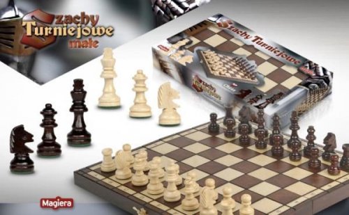 Szachy turniejowe małe 38cm MAGIERA