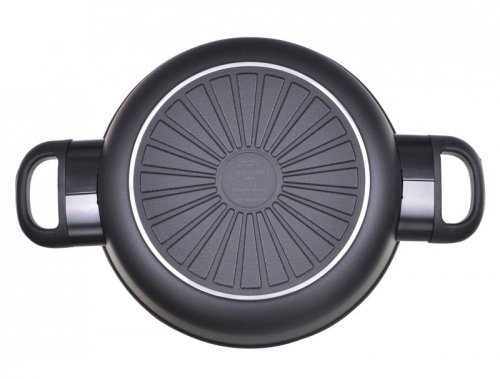 Patelnia BALLARINI Avola głęboka z 2 uchwytami tytanowa 24 cm 75002-922-0