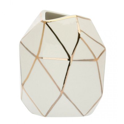 RITUALI DOMESTICI CUBISMO Porcelanowy wazon 11 x 12 cm