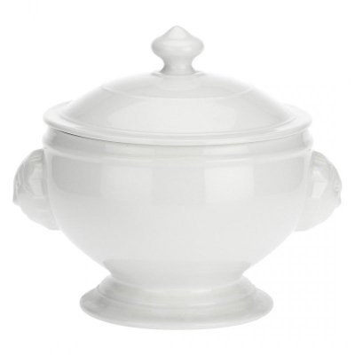 Waza do zupy z pokrywką Chimera lew - Biały, 3 ltr