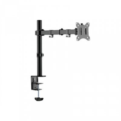 Uchwyt biurkowy pojedynczy (zacisk) 1xLCD max. 32&quot;max. 8kg uchylno-obrotowy