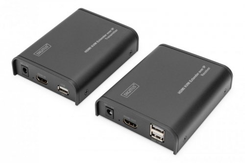 Digitus Przedłużacz sygnału wideo HDMI KVM przez IP, zestaw