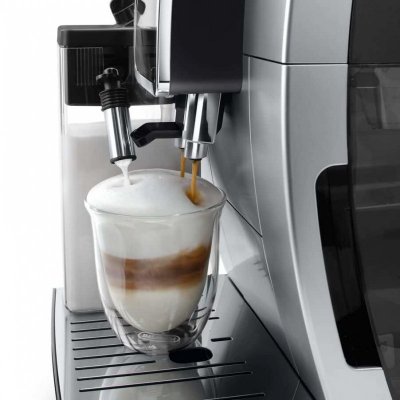 Delonghi | Ekspres do kawy | Dinamica Plus ECAM380.85.SB | Ciśnienie pompy 15 bar | Wbudowany spieniacz do mleka | Automatyczny 
