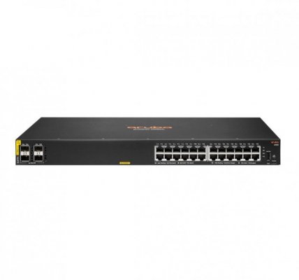 Aruba 6100 24G Class4 PoE 4SFP+ 370W Zarządzany L3 Gigabit Ethernet (10/100/1000) Obsługa PoE 1U Czarny