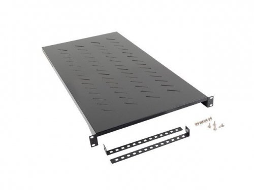 PÓŁKA DO SZAF 19&quot; 1200MM CZARNA LANBERG (1U/483X910MM UDŹWIG DO 25KG, MONTAŻ 4 PUNKTOWY)