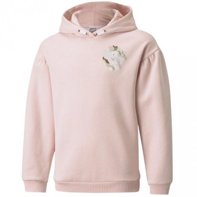 Bluza dla dzieci Puma Alpha Hoodie FL jasnoróżowa 589232 36 152cm