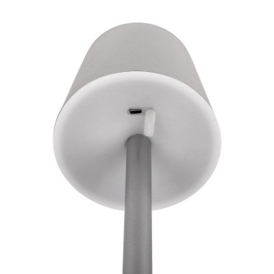 Lampka Biurkowa Nocna V-TAC 3W LED Ładowanie Ściemnianie Szara VT-7703 4000K 70lm