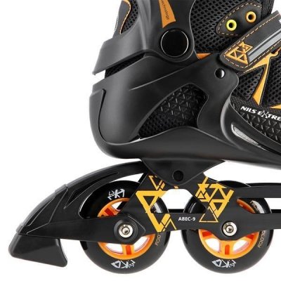Łyżworolki NILS Extreme NA9022 czarno-pomarańczowe rozm. 40