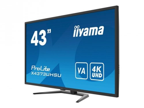 iiyama ProLite X4373UHSU-B1 monitor komputerowy 108 cm (42.5&quot;) 3840 x 2160 px 4K Ultra HD Czarny