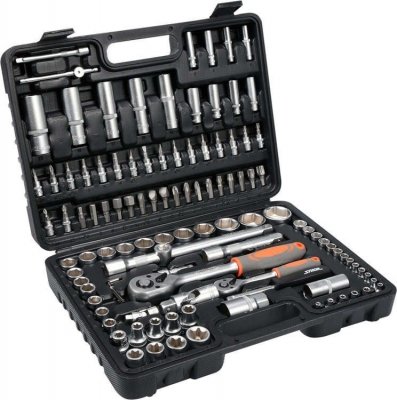 Zestaw kluczy 108 elementów 1/2&quot;, 1/4&quot; T58685 STHOR