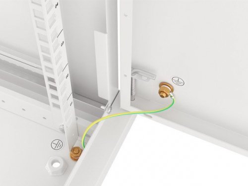 LANBERG SZAFA WISZĄCA RACK 19&quot; 6U 600X600 DRZWI METALOWE SZARA (FLAT PACK) WF01-6606-00S