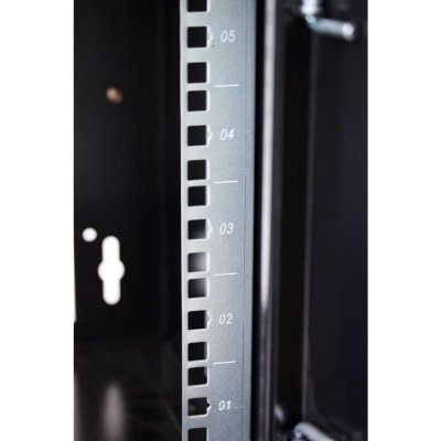 Techly I-CASE ER-1009B45 stojak 9U Szafa wisząca Czarny