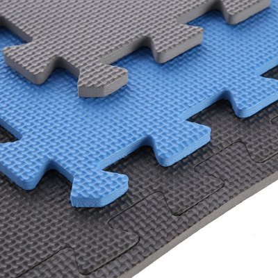 Mata puzzle Multipack One Fitness MP10 niebiesko-szare 9 elementów 10 mm