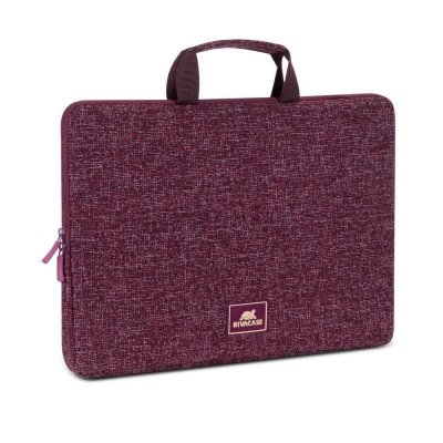 RIVACASE ETUI NA LAPTOP 13,3&quot; ANVIK, CZERWONY BURGUND, Z UCHWYTEM, Z MATERIAŁU WODOODPORNEGO