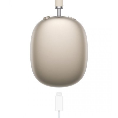 Apple AirPods Max Zestaw słuchawkowy Bezprzewodowy Opaska na głowę Połączenia/muzyka USB Type-C Bluetooth Beżowy
