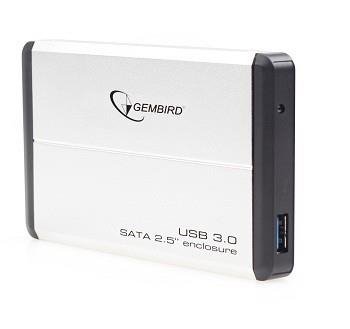 OBUDOWA HDD EXT. USB3 2.5&quot; SILVER EE2-U3S-2-S GEMBIRD