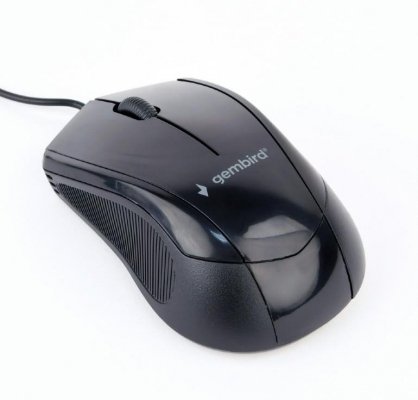 MYSZ USB OPTICAL BLACK MUS-3B-02 GEMBIRD