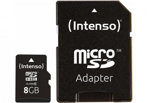 PAMIĘĆ MICRO SDHC 8GB C10 W/ADAPTER 3413460 INTENSO