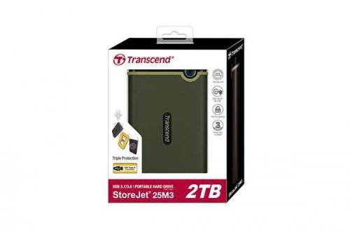 Dysk twardy USB3 2TB EXT. 2.5&quot; TS2TSJ25M3G TRANSCEND
