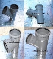 Wavin TRÓJNIK PVC 75/75*45 HT Wavin TRÓJNIK PVC 75/75*45 HT