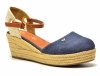Sandały WRANGLER 39 BELA espadrylegranatowe na koturnie damskie beżowe