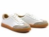 Półbuty sneakersy 37 skóra FILIPPO 6128 białe skórzane beżowe