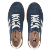 Półbuty sneakersy 38 skóra FILIPPO 6741 granatowe skórzane zamsz
