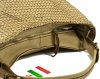 TOREBKA MIKO skóra beżowa vintage plecionka beż skórzana