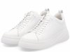 Półbuty sneakersy 40 RIEKER W2301 białe skóra damskie skórzane