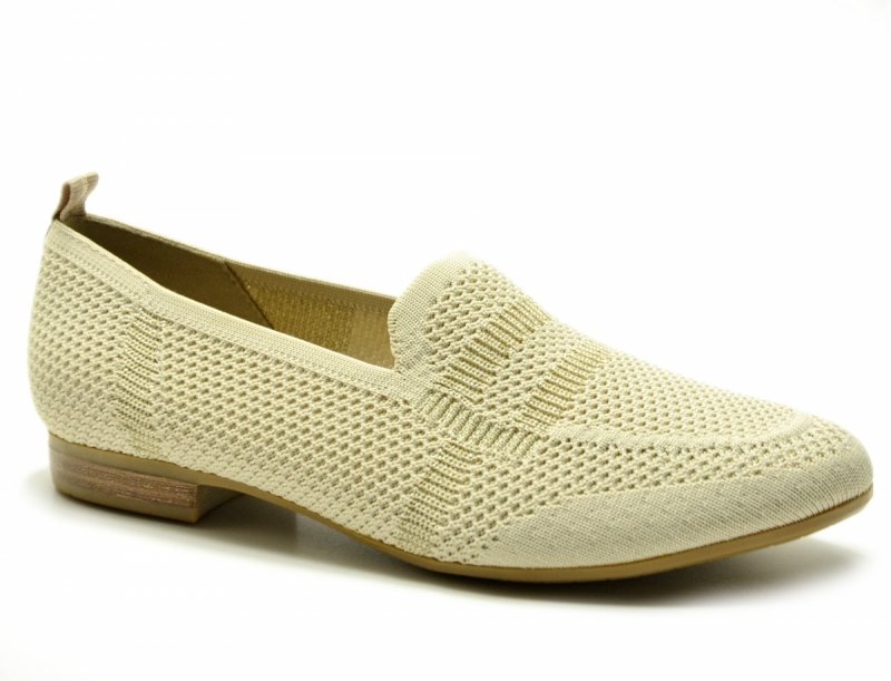 Półbuty mokasyny baleriny 37 JANA 24266 beżowe beż 