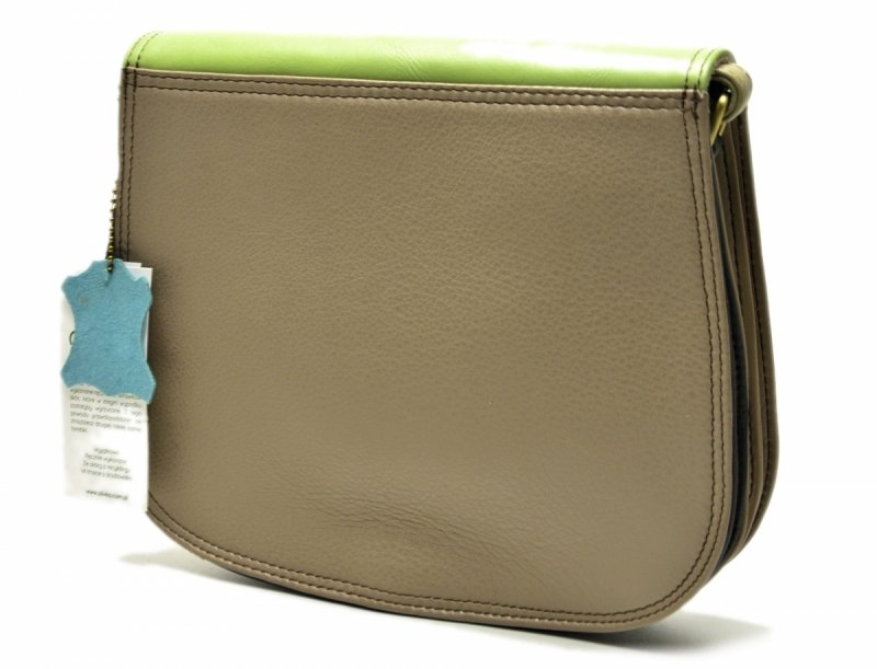 Torebka listonoszka OLIVKA skóra kolorowa skórzana 