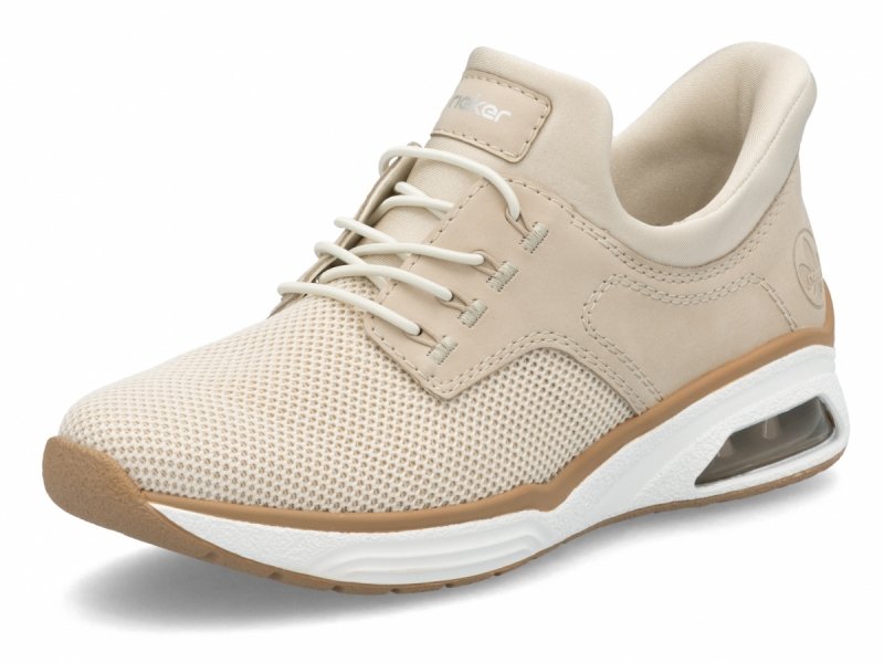 Półbuty sneakersy 41 RIEKER M5665 beżowe beż damskie