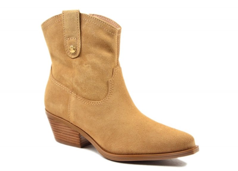 Botki 39 BOTTERO 347701 skóra kowbojki camel skórzane zamsz