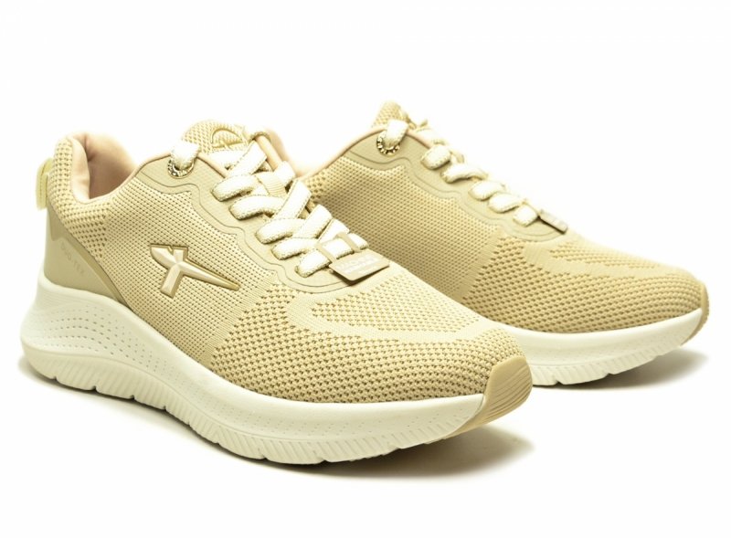 Sneakersy 38 TAMARIS 83728 półbuty sportowe beżowe duo-tex beż
