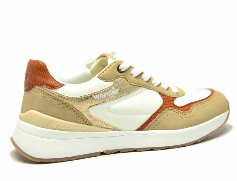 Sneakersy WRANGLER PEARL 40 półbuty sportowe damskie beżowe camel kremowe