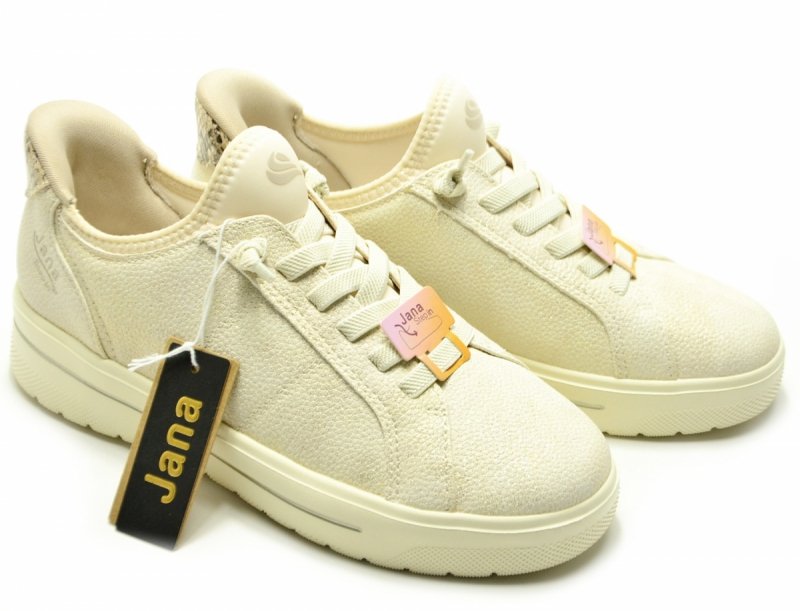 Półbuty 37 JANA 23764 sneakersy step-in złote beżowe